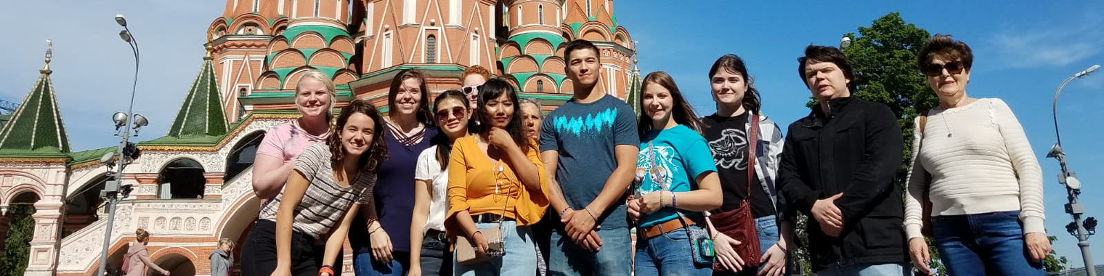 ECU students in Moscow.