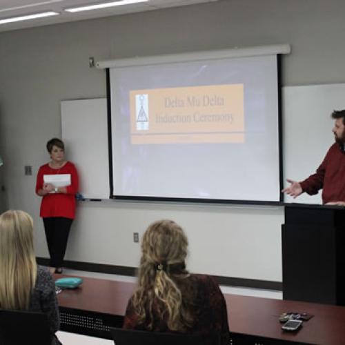 Stonecipher School of Business Delta Mu Delta Induction 