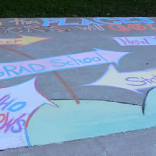 Homecoming Chalk Art