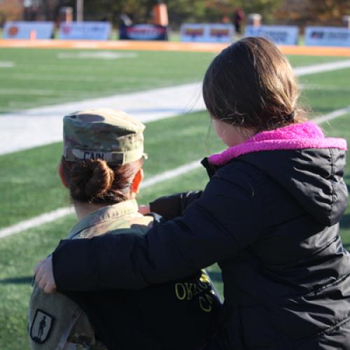 ECU Honors Lt. Col. Rod Richardson at ECU-Southeastern Football Game.