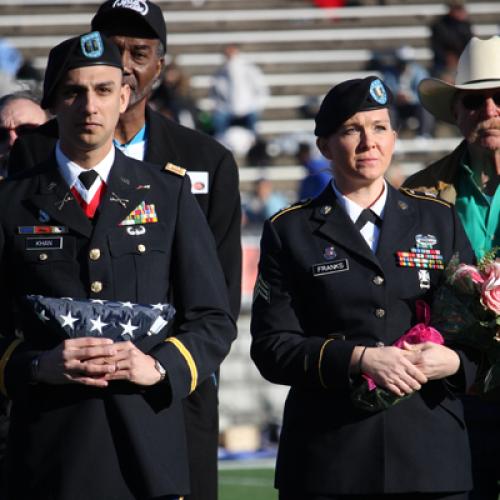 ECU Honors Lt. Col. Rod Richardson at ECU-Southeastern Football Game.