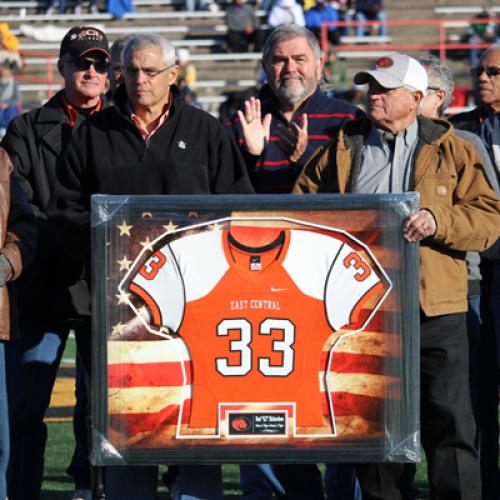 ECU Honors Lt. Col. Rod Richardson at ECU-Southeastern Football Game.