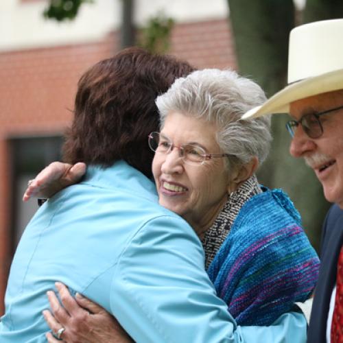 Bench dedication for Carlotta Lockmiller. 5/9/2019