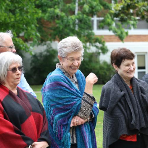 Bench dedication for Carlotta Lockmiller. 5/9/2019