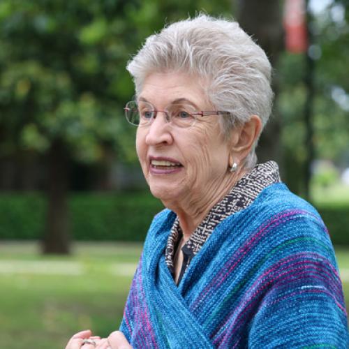 Bench dedication for Carlotta Lockmiller. 5/9/2019