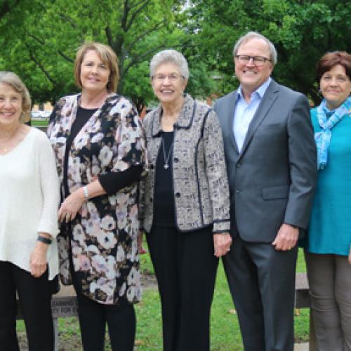 Bench dedication for Carlotta Lockmiller. 5/9/2019