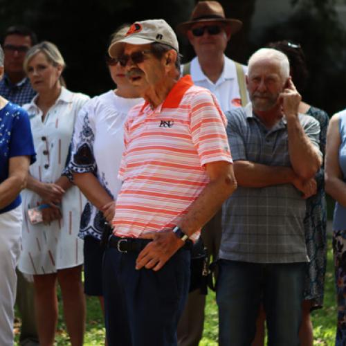 Bench Dedication for Dr. Jack Paschall. 6/25/19