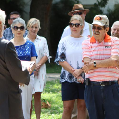 Bench Dedication for Dr. Jack Paschall. 6/25/19