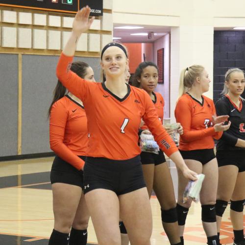 East Central University's Halloween volleyball game against Southern Nazarene.