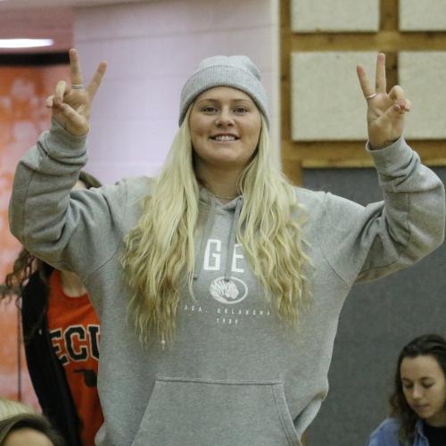 East Central University's Halloween volleyball game against Southern Nazarene.