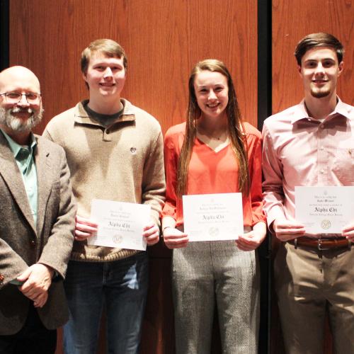 Alpha Chi Induction Ceremony