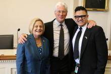 Diego Cifuentes with actor/entertainer Richard Gere and Congresswoman Ileana Ros-Lehtinen.