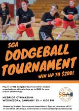 Dodgeball Tournament Flyer