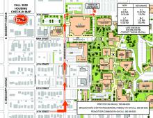 Fall 2020 Housing Check In Map